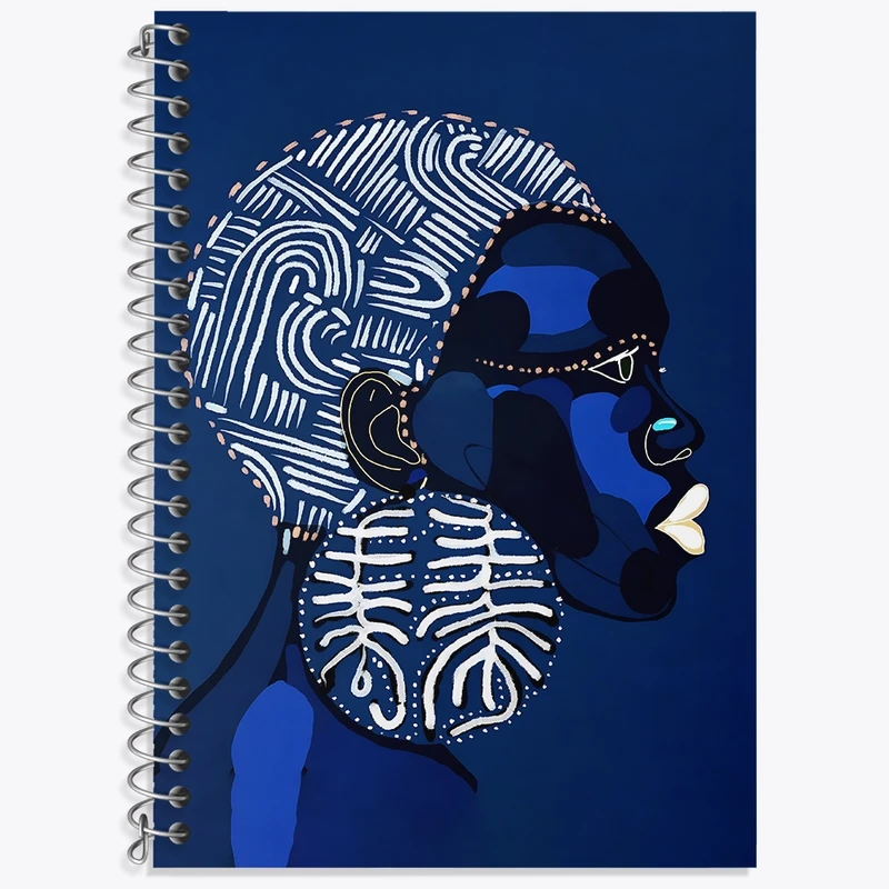 دفتر لغت 50 برگ خندالو طرح زن آفریقایی کد F4793