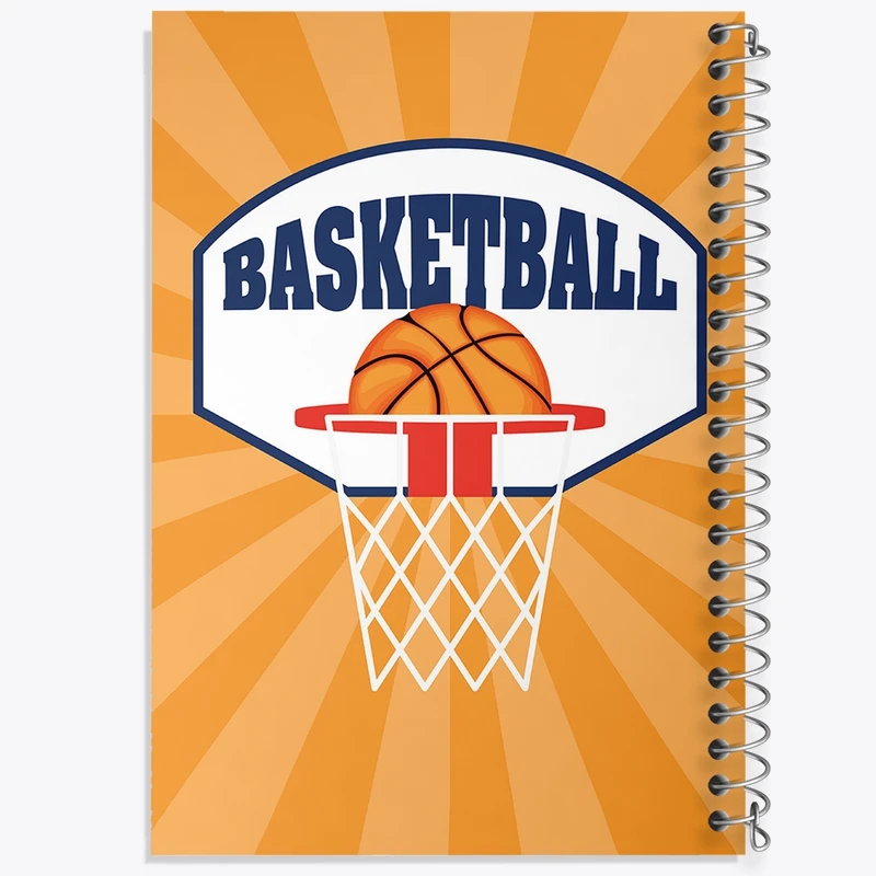 دفتر طراحی 50 برگ خندالو طرح بسکتبال Basketball کد 26452