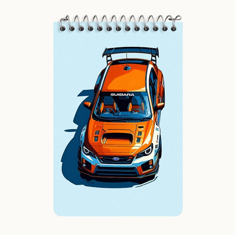 دفتر یادداشت 50 برگ خندالو طرح ماشین اسپرت کد F8010