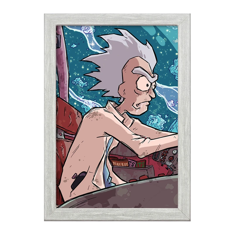 تابلو خندالو طرح انیمیشن ریک و مورتی Rick and Mort کد 26393