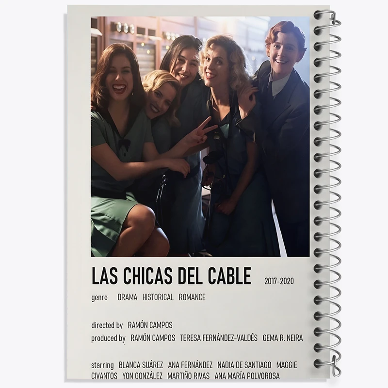 دفتر مشق 100 برگ خندالو طرح دختران تلفنچی (Las Chicas Del Cable) کد F12952