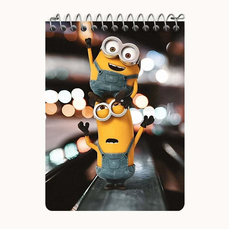 دفتر یادداشت 50 برگ خندالو طرح مینیون ها (Minions) کد N7471