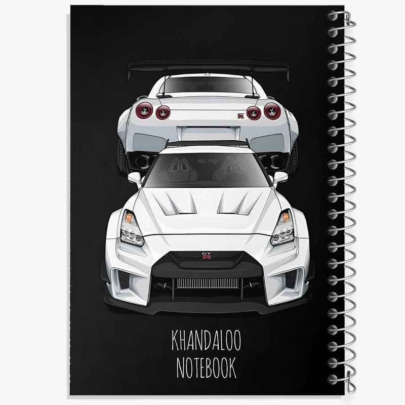 دفتر شطرنجی 50 برگ خندالو طرح ماشین اسپرت کد N8279