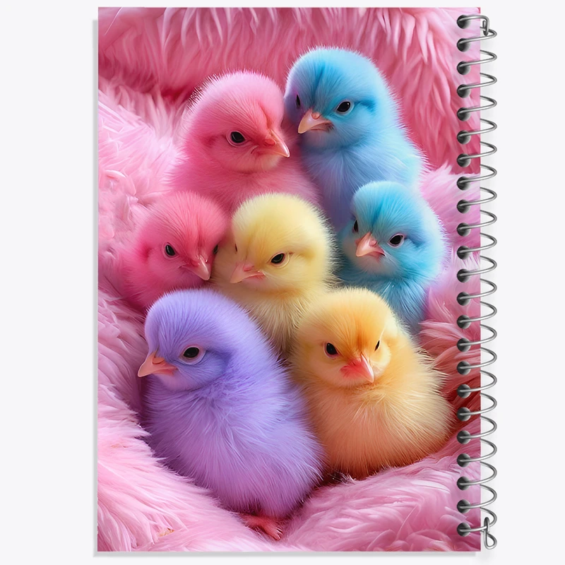 دفتر نقاشی 50 برگ خندالو طرح جوجه های رنگی کد F12819