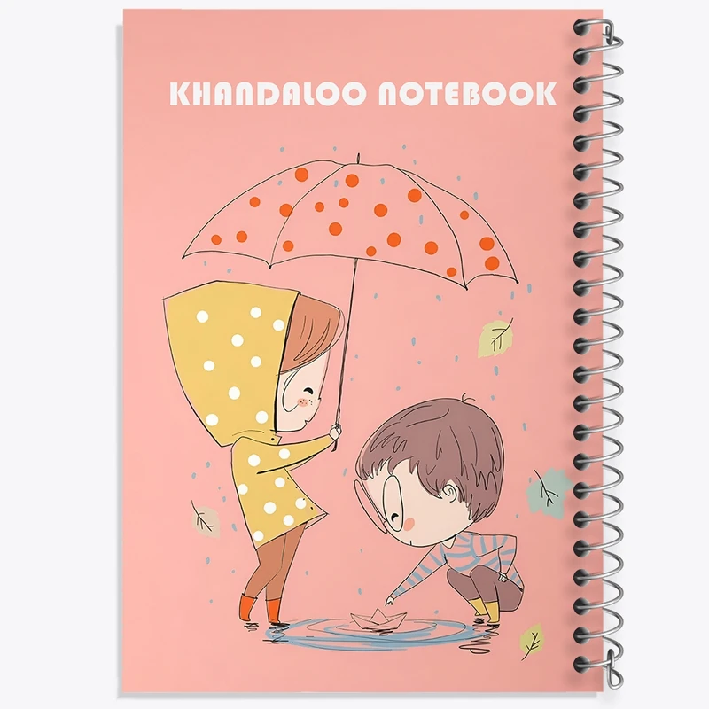 دفتر طراحی 50 برگ خندالو طرح عاشقانه کد N6208