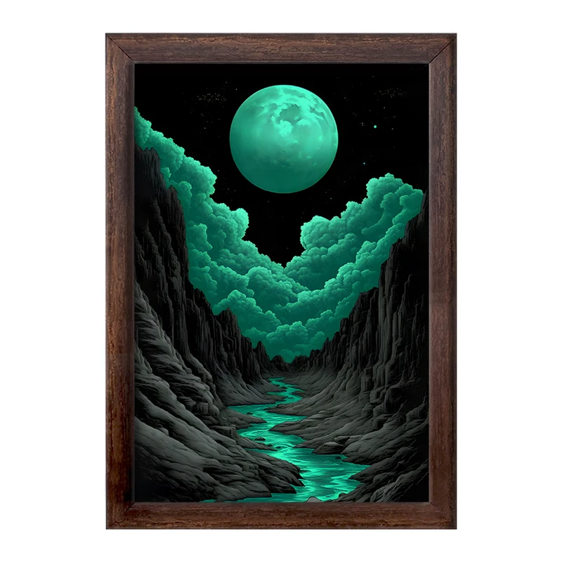 تابلو خندالو طرح ماه (Moon) کد F11613