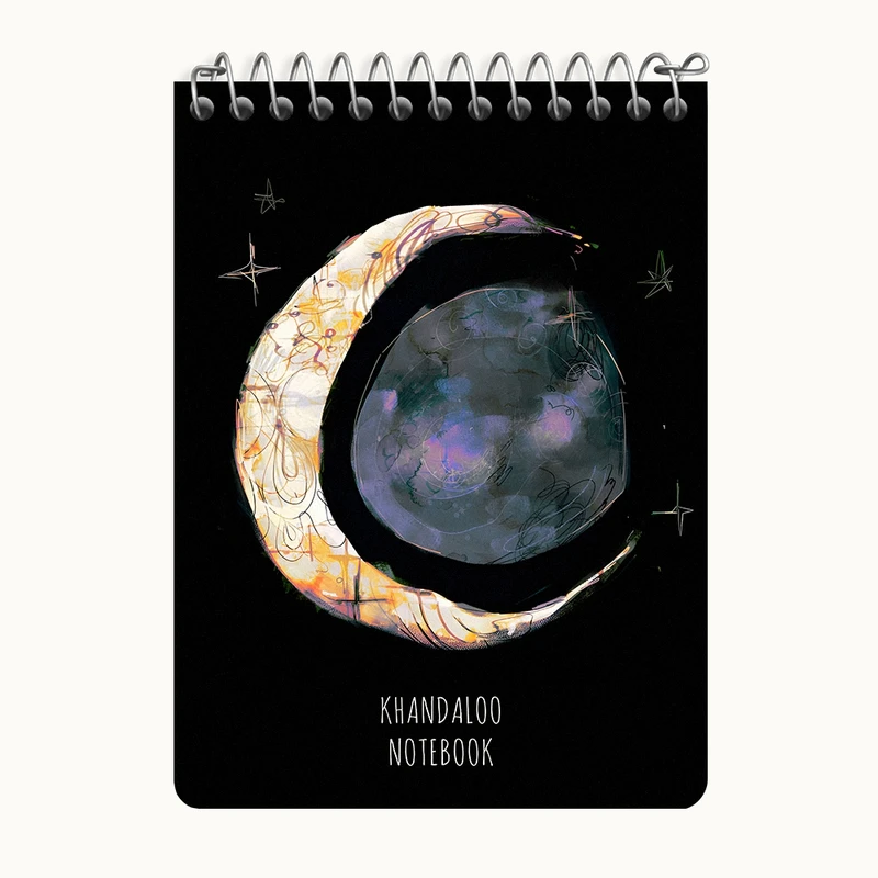 دفتر یادداشت 50 برگ خندالو طرح ماه فانتزی کد N8826