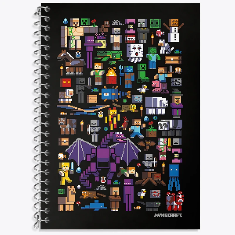 دفتر نت موسیقی 50 برگ خندالو طرح بازی ماینکرافت (Minecraft) کد N9122