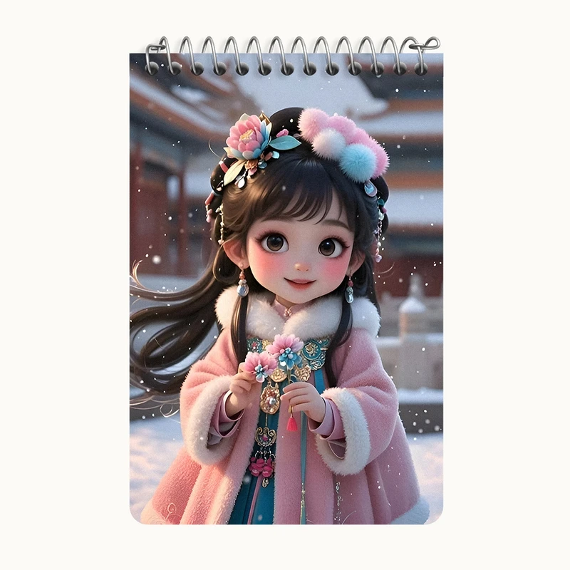 دفتر یادداشت 50 برگ خندالو طرح دخترانه کد F9881