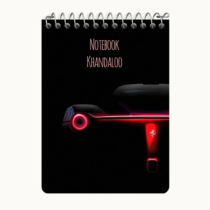 دفتر یادداشت 50 برگ خندالو طرح فراری (Ferrari F70) کد N7518