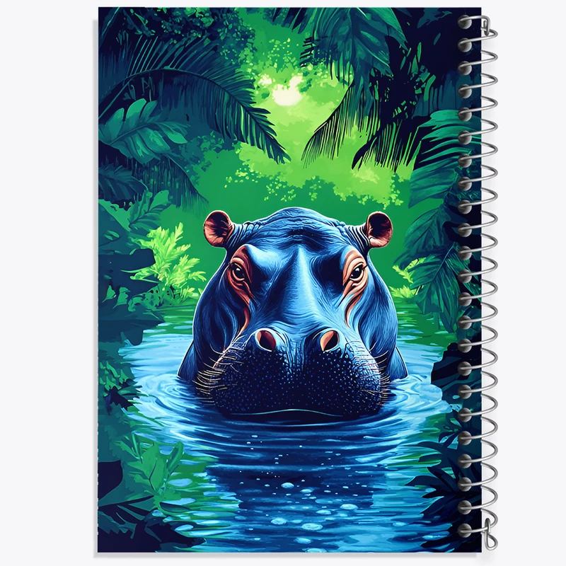 دفتر مشق 50 برگ خندالو طرح اسب آبی کد F12113