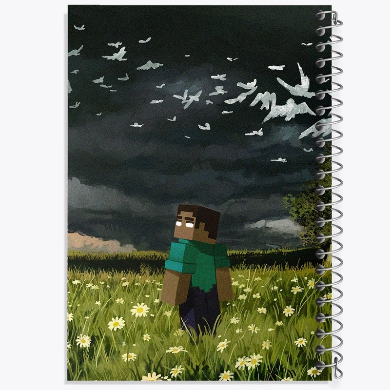 دفتر شطرنجی 50 برگ خندالو طرح ماینکرافت (Minecraft) کد F14059