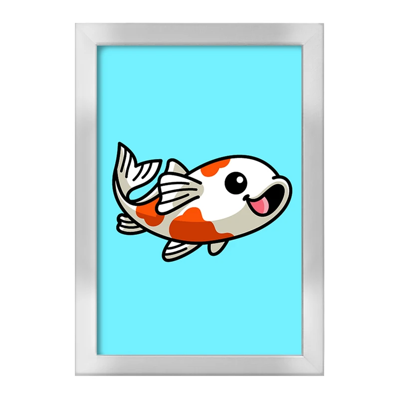 تابلو خندالو طرح حیوانات آبزی ماهی کد 28160