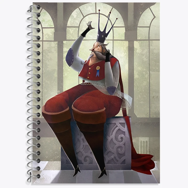 دفتر لغت 50 برگ خندالو طرح پادشاه کد N6431