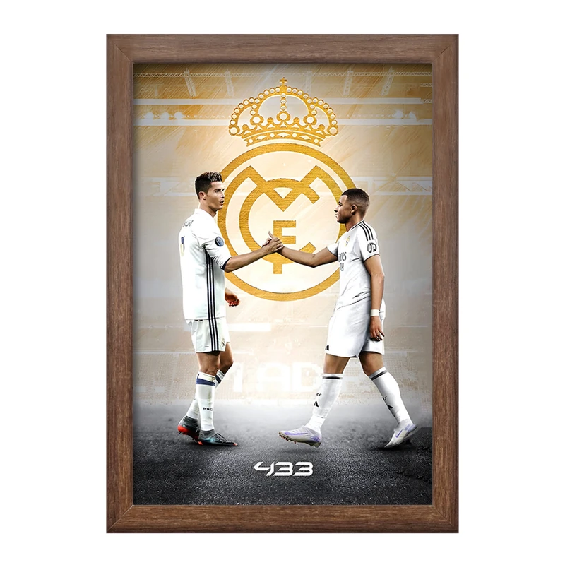 تابلو خندالو طرح کریستیانو رونالدو و امباپه کد F14267