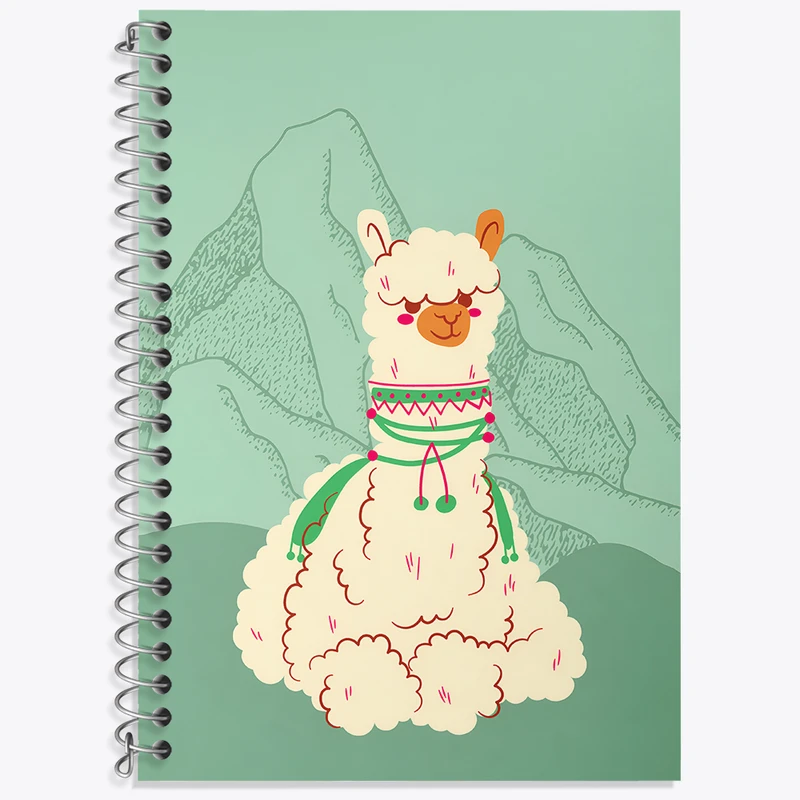 دفتر نت موسیقی 50 برگ خندالو طرح لاما کد N6363