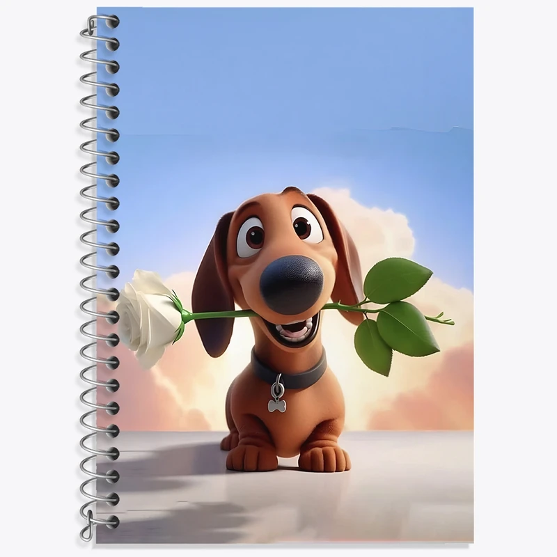 دفتر لغت 50 برگ خندالو طرح سگ (Dog) کد N6395