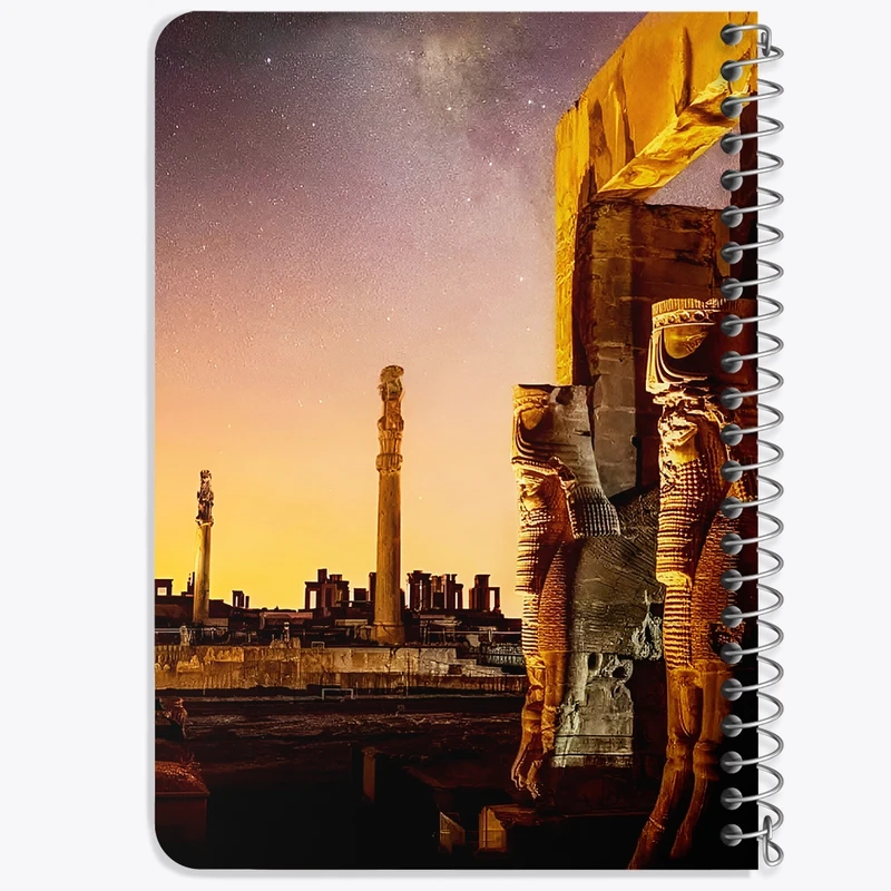 دفتر یادداشت 50 برگ خندالو طرح تخت جمشید کد F7472