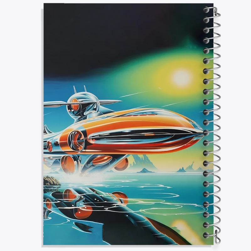 دفتر طراحی 50 برگ خندالو طرح جت کد F3039