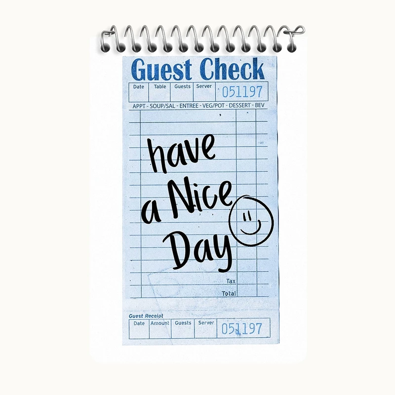دفتر یادداشت 50 برگ خندالو طرح Have A Nice Day کد F11901