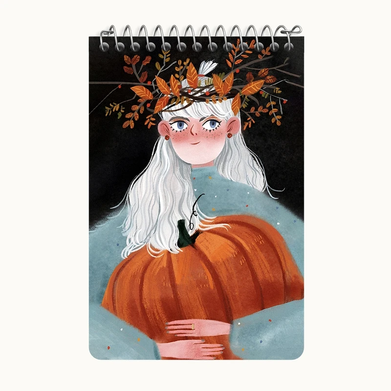 دفتر یادداشت 50 برگ خندالو طرح دخترانه کد F7425