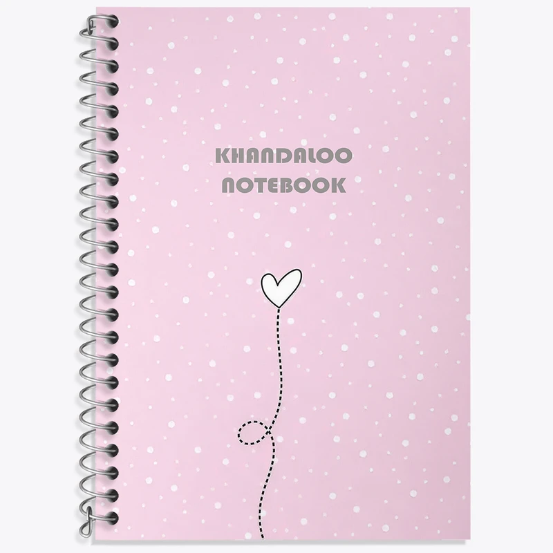 دفتر زبان 50 برگ خندالو مدل دو خط طرح مدرن فانتزی کد N8572