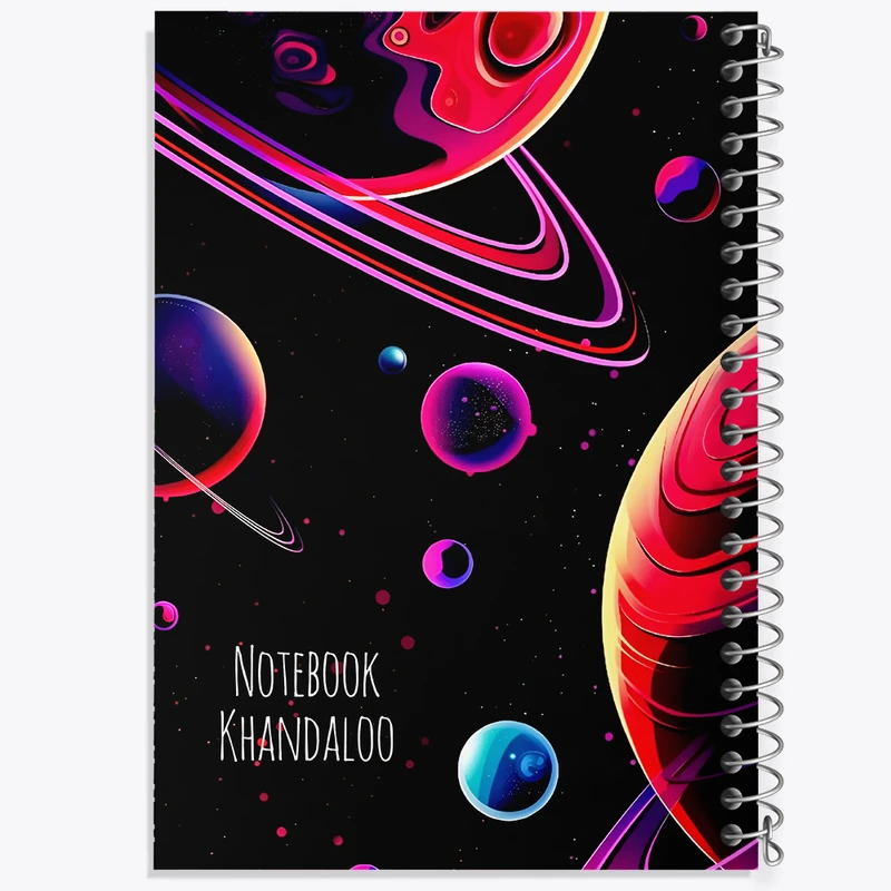 دفتر مشق 50 برگ خندالو طرح فضایی کد N7694