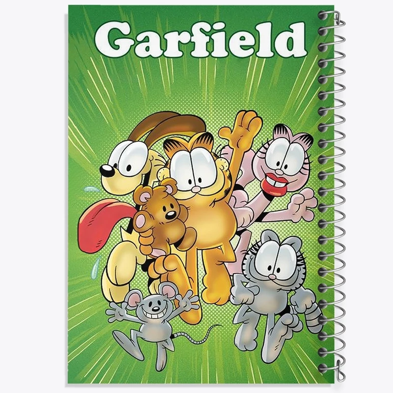 دفتر طراحی 50 برگ خندالو طرح گارفیلد کد F2108