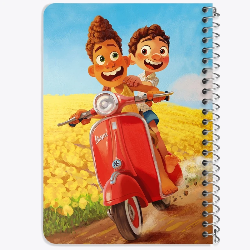 دفتر یادداشت 50 برگ خندالو طرح انیمیشن لوکا Luca  کد 4538