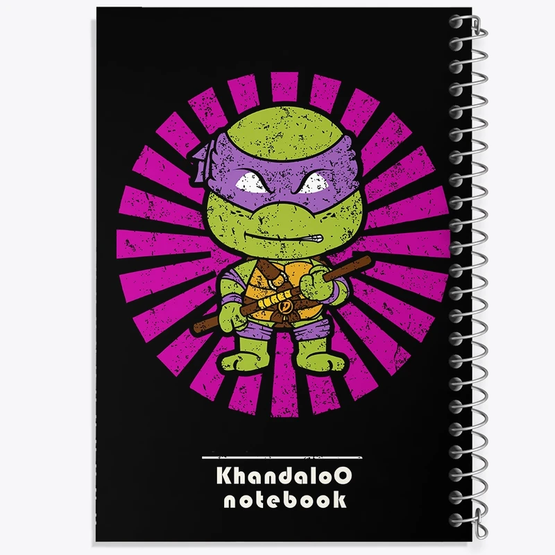 دفتر شطرنجی 50 برگ خندالو طرح لاکپشت های نینجا کد N9456