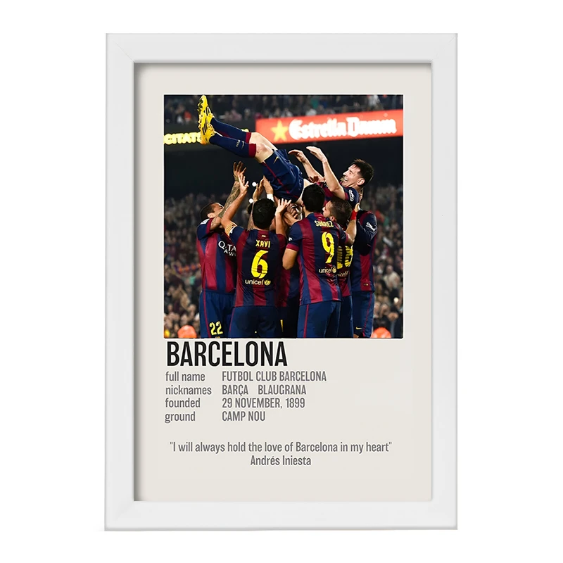 تابلو خندالو طرح بارسلونا (Barcelona) کد F13467