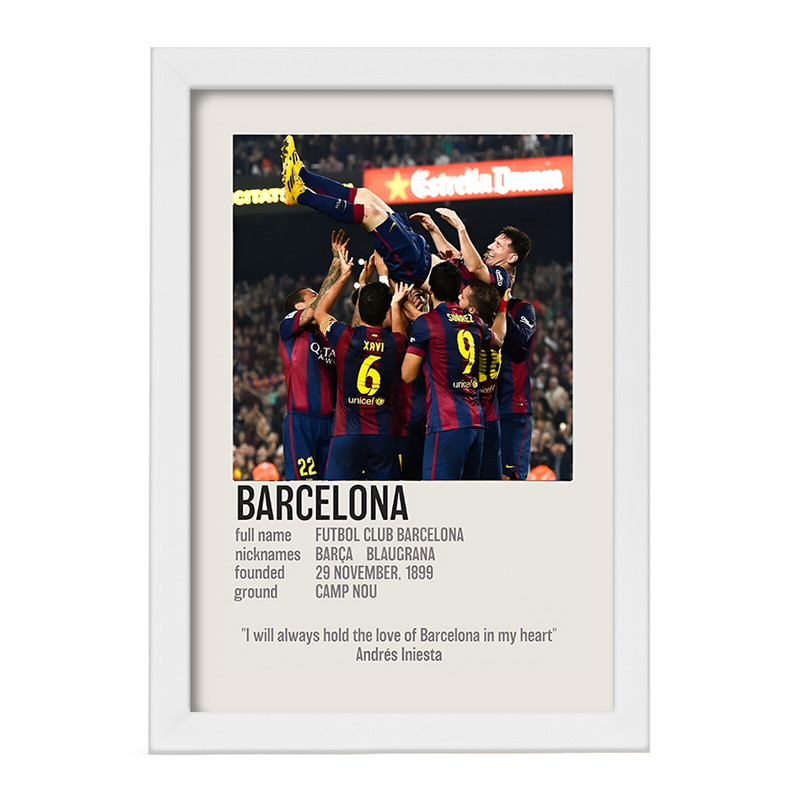 تابلو خندالو طرح بارسلونا (Barcelona) کد F13467