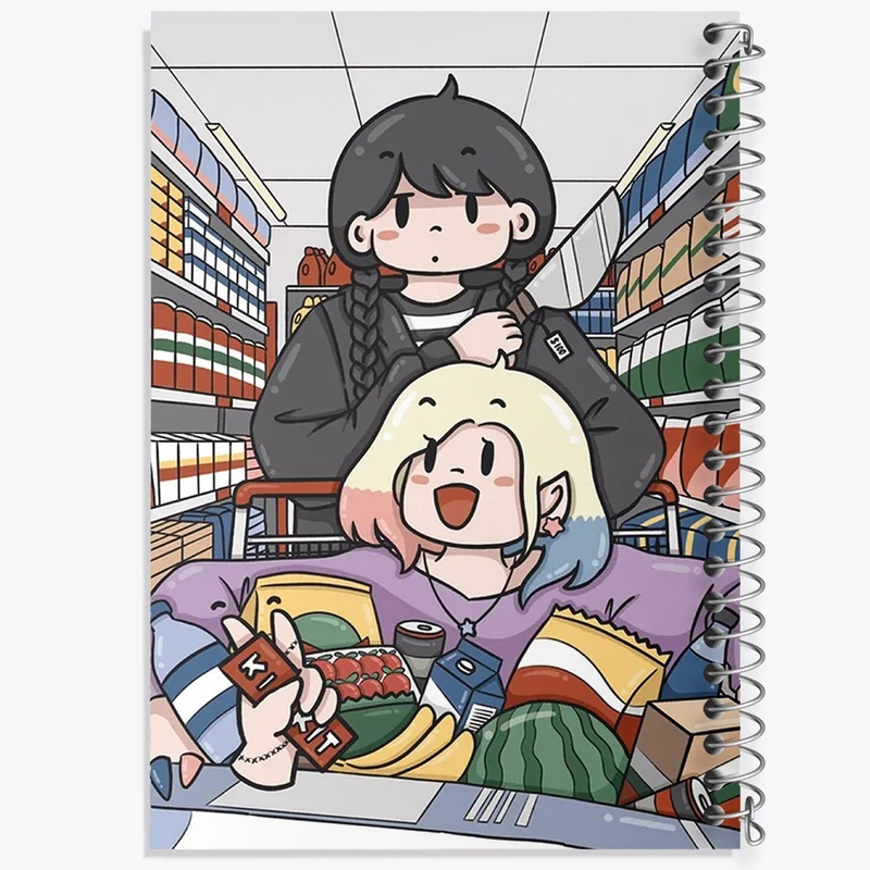 دفتر طراحی 50 برگ خندالو طرح سریال ونزدی Wednesday کد 25186