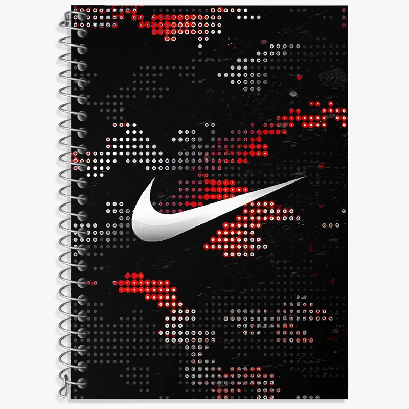 دفتر زبان 50 برگ خندالو مدل دو خط طرح نایک (Nike) کد N7553