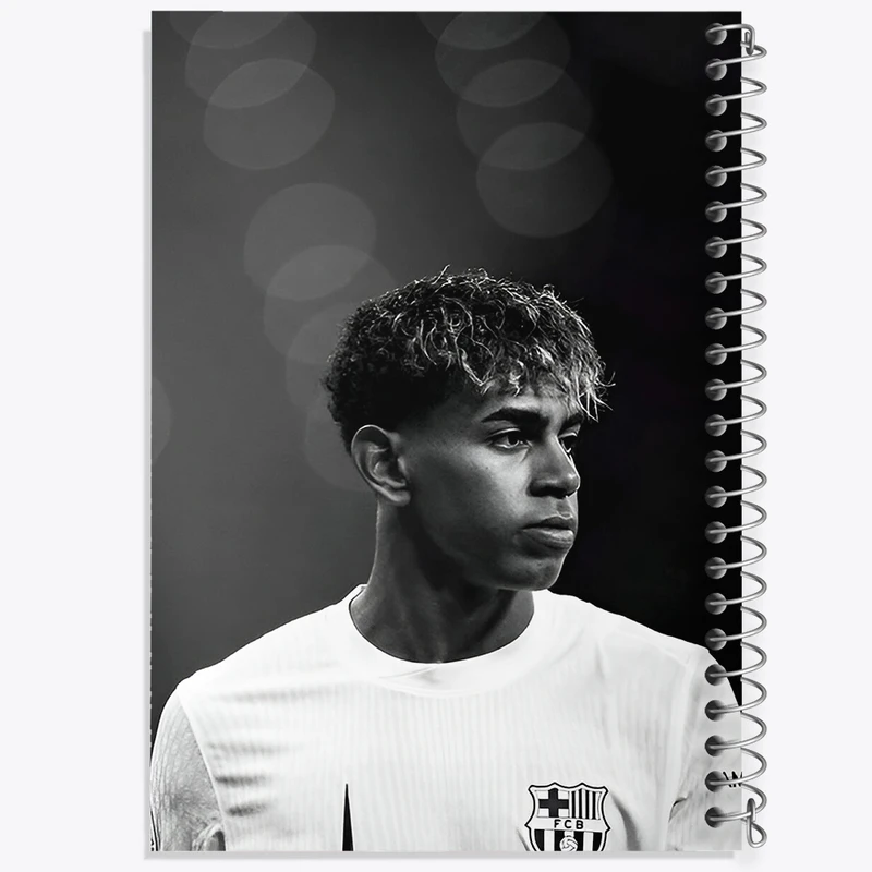 دفتر شطرنجی 50 برگ خندالو طرح لامین یامال (Lamine Yamal) کد F14304