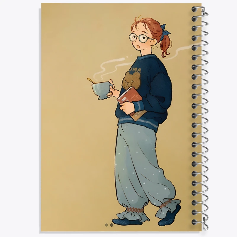 دفتر مشق 100 برگ خندالو طرح دخترانه کد N6984