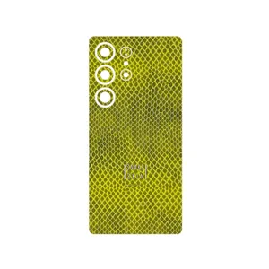 MAHOOT Yellow Snake Skin Cover Sticker for Samsung Galaxy S25 Ultra