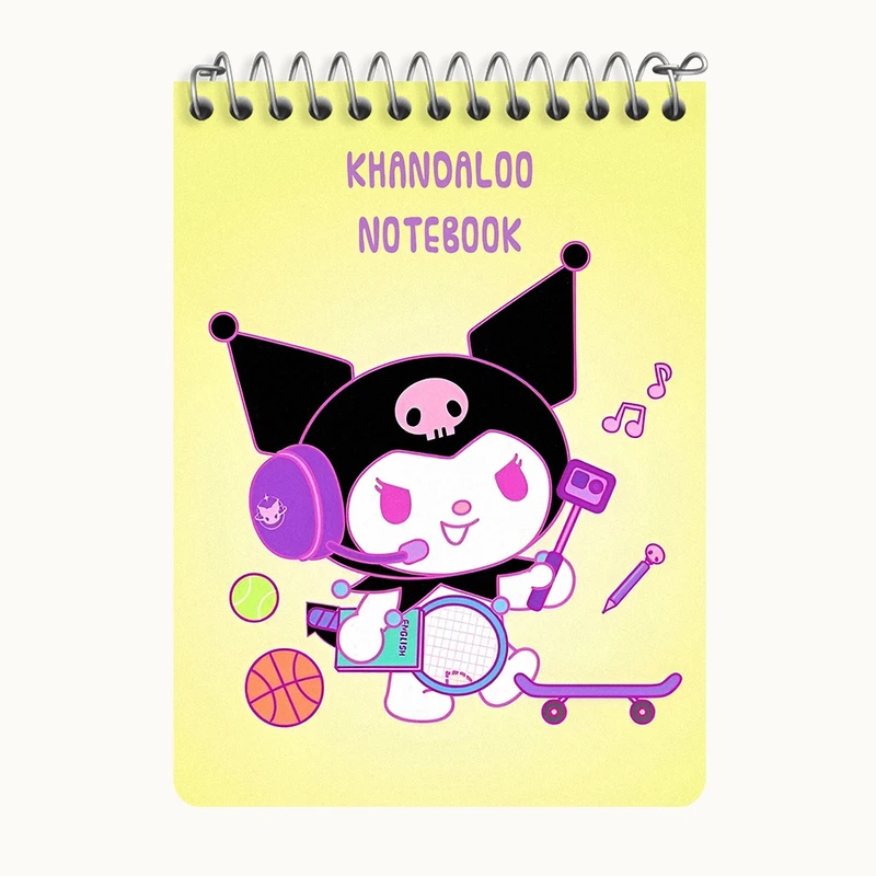 دفتر یادداشت 50 برگ خندالو طرح کرومی (Kuromi) کد N8998