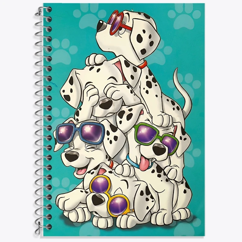 دفتر لغت 50 برگ خندالو طرح 101 سگ خالدار کد F8604