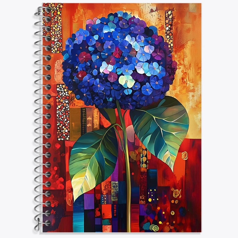 دفتر زبان 50 برگ خندالو مدل سه خط طرح گل کد F12664