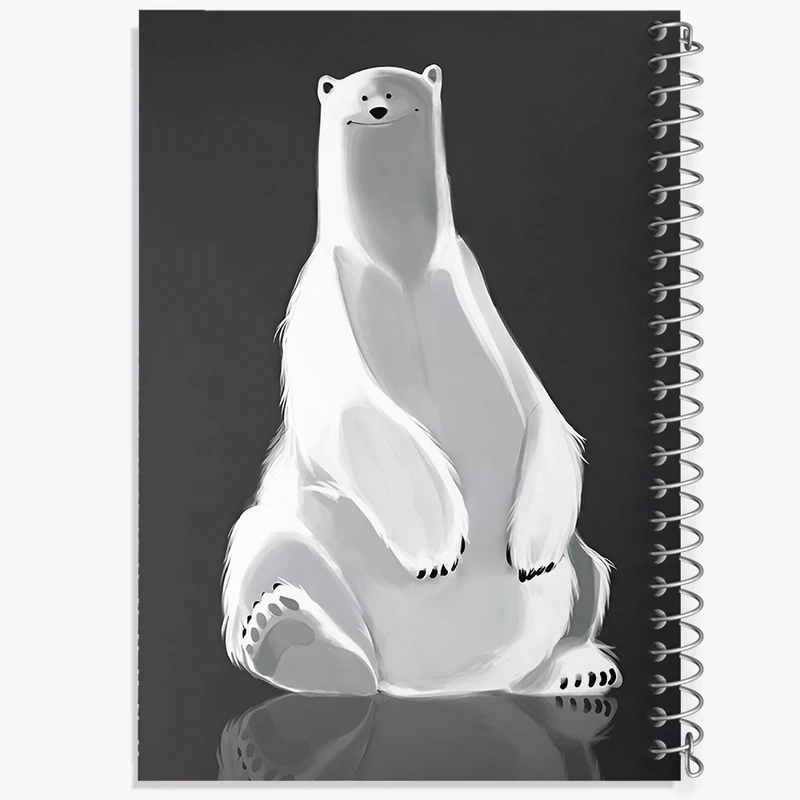 دفتر مشق 50 برگ خندالو طرح خرس قطبی کیوت کد N7462