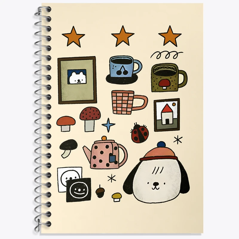 دفتر نت موسیقی 50 برگ خندالو طرح سگ کد N7012