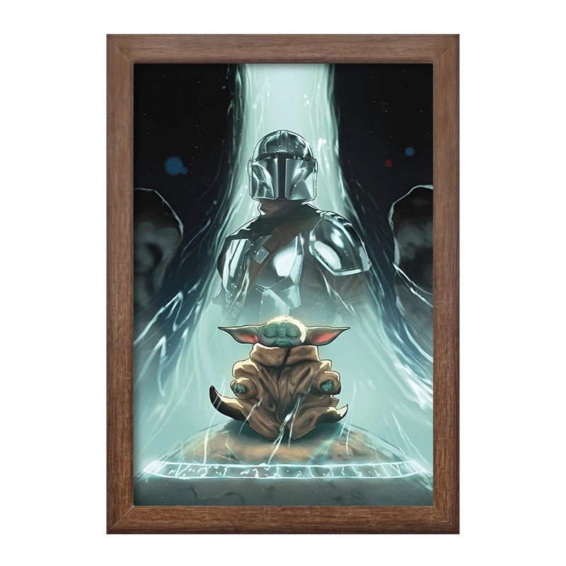 تابلو خندالو طرح مندلورین (The Mandalorian) کد F13751