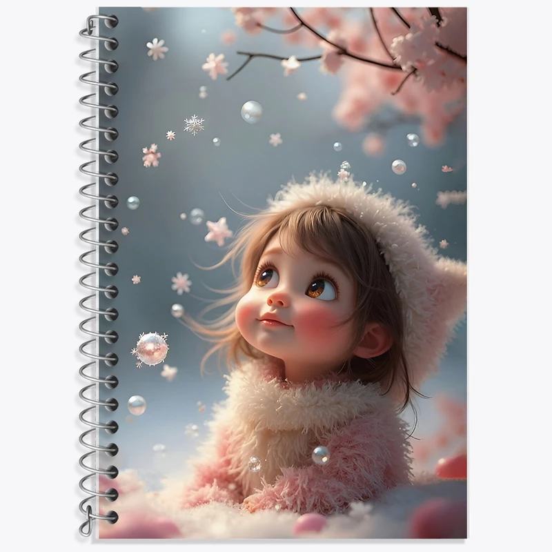 دفتر لغت 50 برگ خندالو طرح دخترانه کودکانه کد F9491