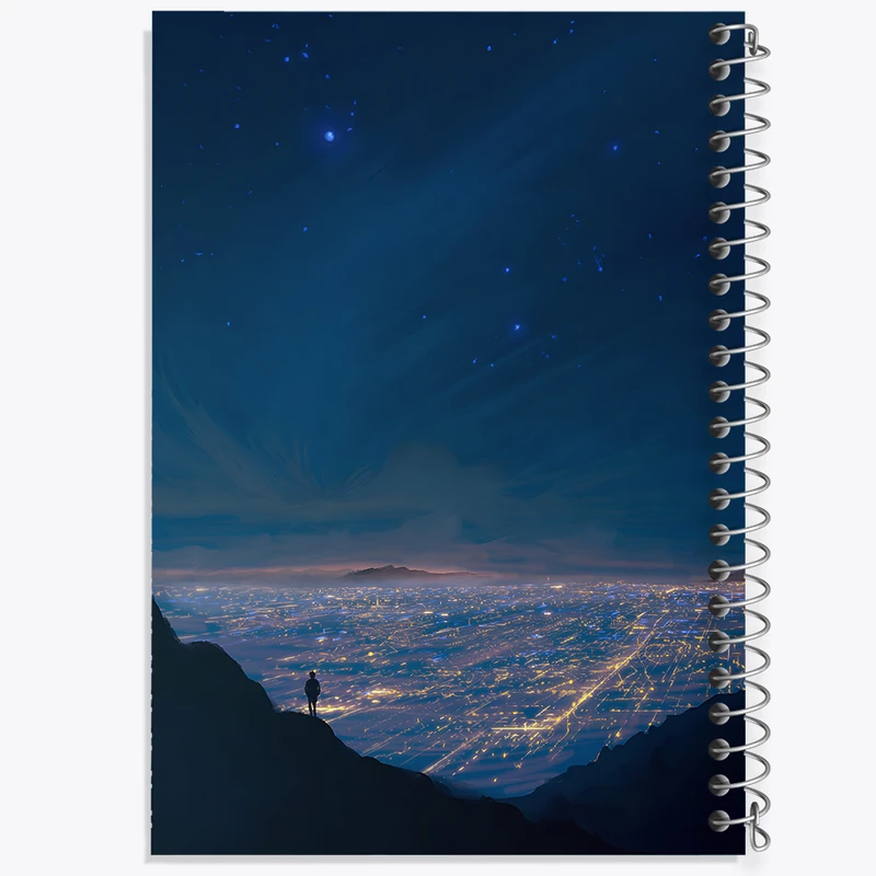 دفتر مشق 50 برگ خندالو طرح شب کد F11174