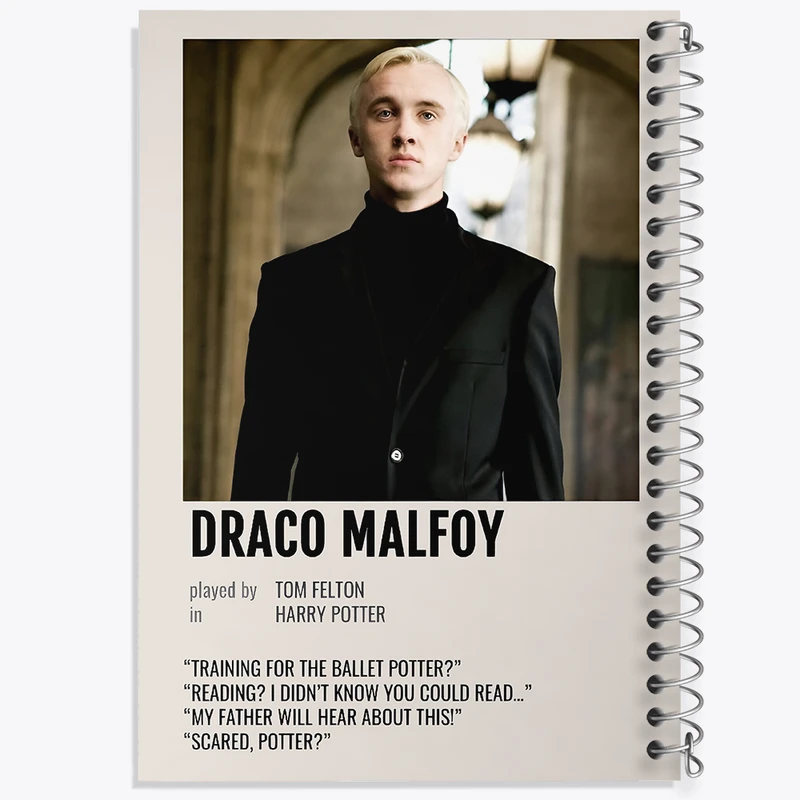 دفتر نقاشی 50 برگ خندالو طرح دراکو مالفوی (Draco Malfoy) کد F13402