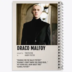دفتر مشق 100 برگ خندالو طرح دراکو مالفوی (Draco Malfoy) کد F13402