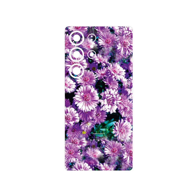 برچسب پوششی ماهوت مدل Purple_Flower مناسب برای گوشی موبایل سامسونگ Galaxy S25 Ultra