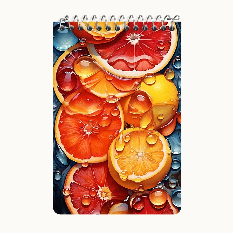 دفتر یادداشت 50 برگ خندالو طرح پرتغال کد F5929