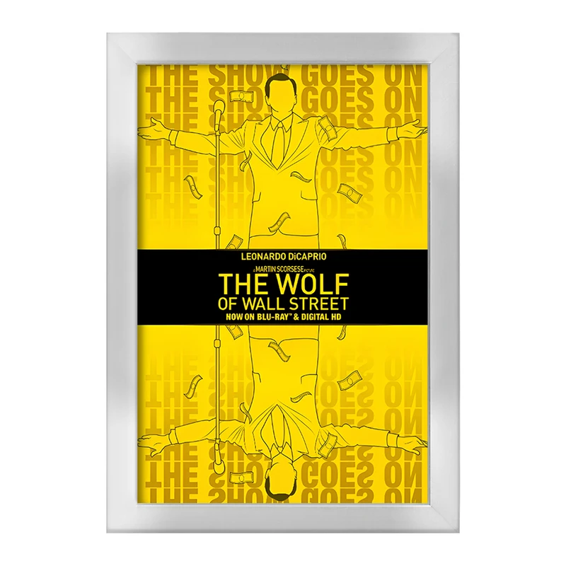 تابلو خندالو طرح گرگ وال استریت (The Wolf of Wall Stree) کد F13537